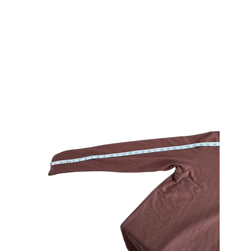 Lilith Brown Basic Wool Blend Button Up‎ Soft Coz… - image 13